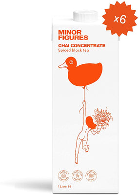 Minor Figures Chai Tea Concentrate 1Ltr (Pack of 6)