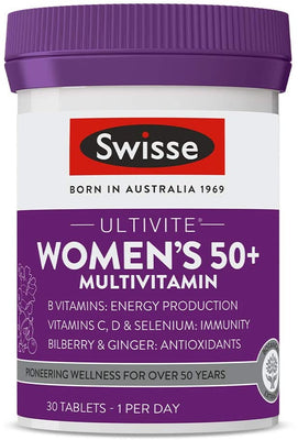 Swisse Ultivite Womens 50+ Multivitamin 30 Tablets
