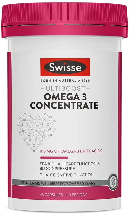 Swisse Ultiboost Omega 3 Concentrate 45 Capsules