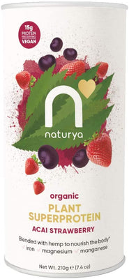 Naturya Organic Plant Superprotein - Acai Strawberry 210g