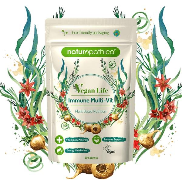 Naturopathica Vegan Life Immune Multi-Vit 30 Capsules
