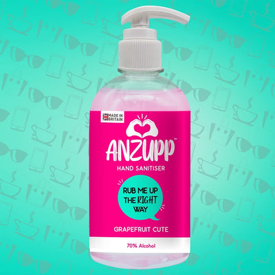 Anzupp Rub Me Up The Right Way Pink Hand Sanitiser 500ml