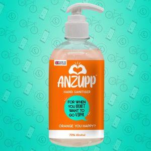 Anzupp For When You Don't Want To Go Viral Orange Hand Sanitiser 500ml