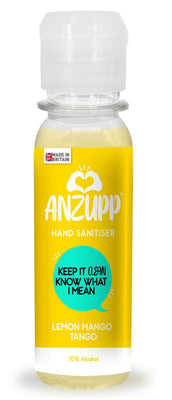 Anzupp Keep It Clean Know What I Mean Yellow Hand Sanitiser 100ml