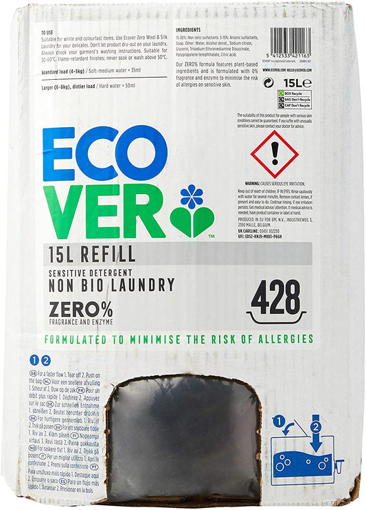 Ecover Zero Laundry Liquid 15Ltr