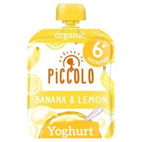 Piccolo,Banana & Lemon Yoghurt 80g (Pack of 6)