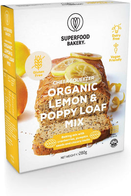 Superfood Bakery Zesty Organic Lemon & Poppy Loaf Mix 270g