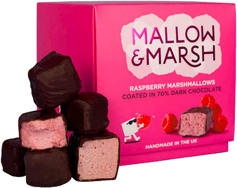 Mallow & Marsh Raspberry Dark Choc  Marshmallow Gift Box 169g (Pack of 4)