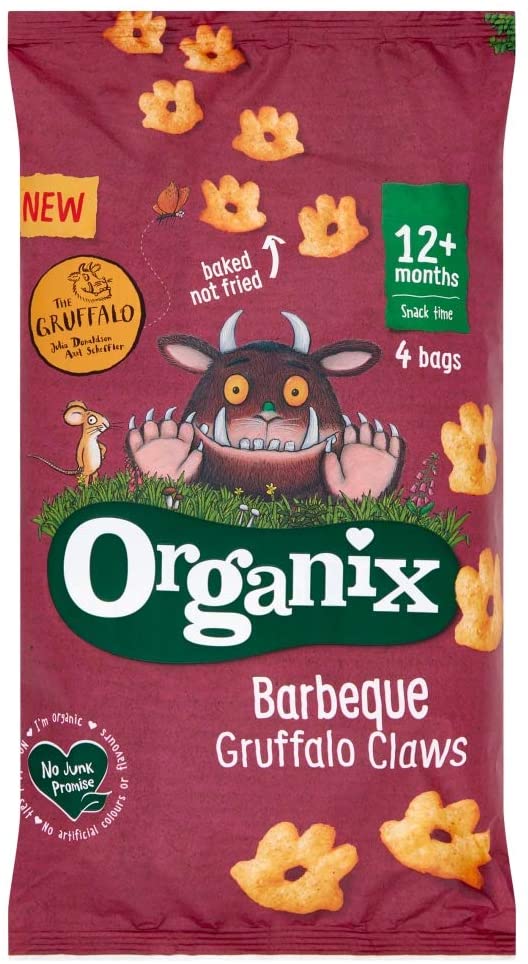 Organix Barbeque Gruffalo Claws Multipack (4x15g) (Pack of 3)