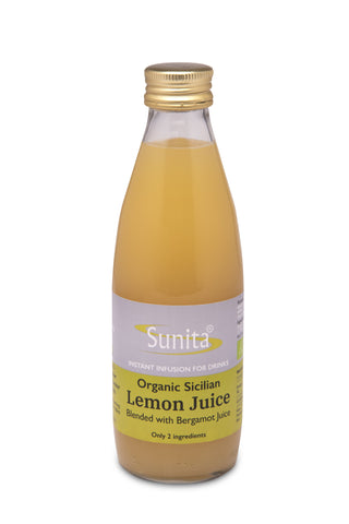 Sunita  Lemon Juice With Bergamot - Organic 250ml (Pack of 6)