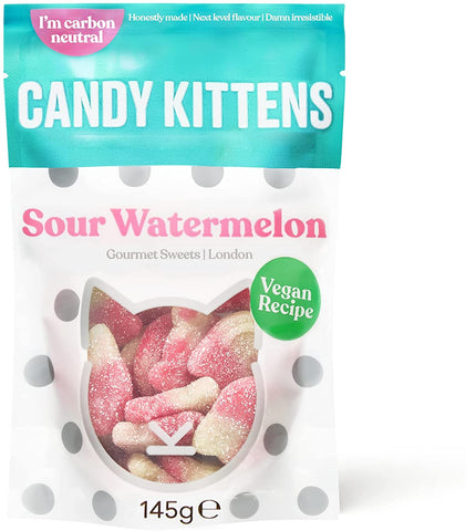 Candy Kittens Sour Watermelon Gourmet Sweets 145g (Pack of 7)