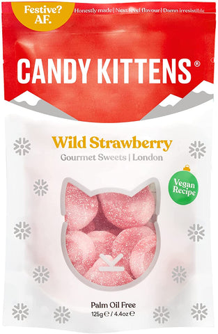 Candy Kittens Wild Strawberry Gourmet Sweets 145g (Pack of 7)