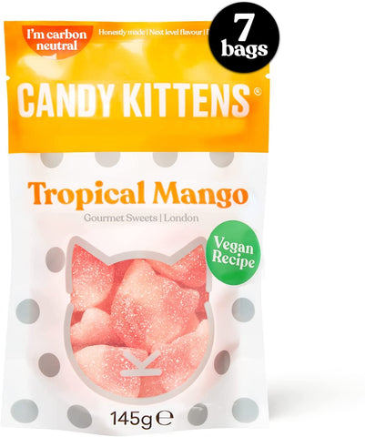 Candy Kittens Tropical Mango Gourmet Sweets 145g (Pack of 7)