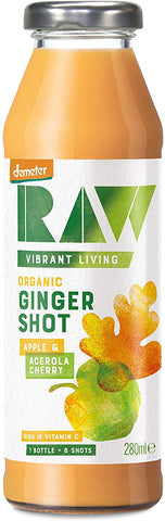Raw Organic Ginger Shot - Apple & Acerola Cherry 280ml