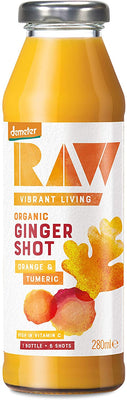 Raw Organic Ginger Shot - Orange & Turmeric 280ml