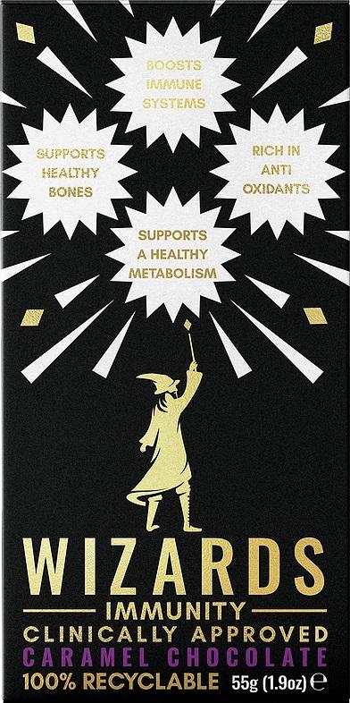 Wizards Caramel Immunity Chocolate (55g x 12)
