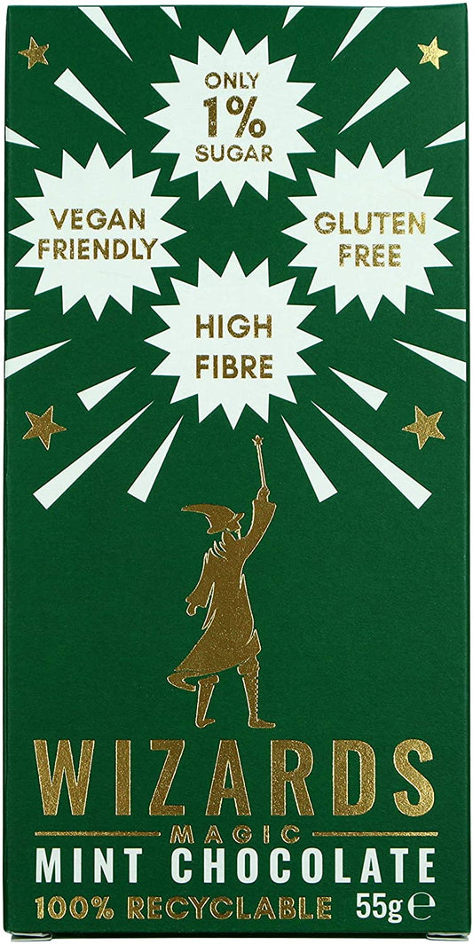Wizards Low sugar Mint Chocolate (55g x 12)