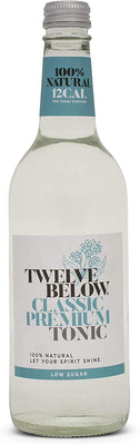 12 below Classic Premium Low Sugar Tonic Water (500ml x 12)