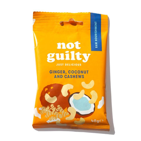 Not Guilty Ginger Coconut & Coconut Mix 40g (Pack of 10)