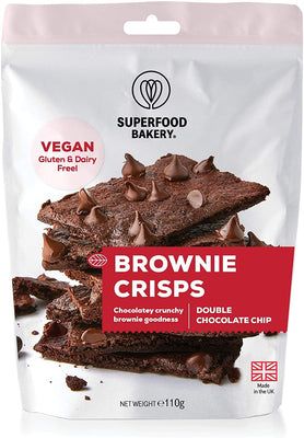 Superfood Bakery Double Chocolate Chip Brownie Crisps 110g