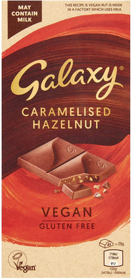 Galaxy Vegan Caramelised Hazelnut Bar (10 x 100g)