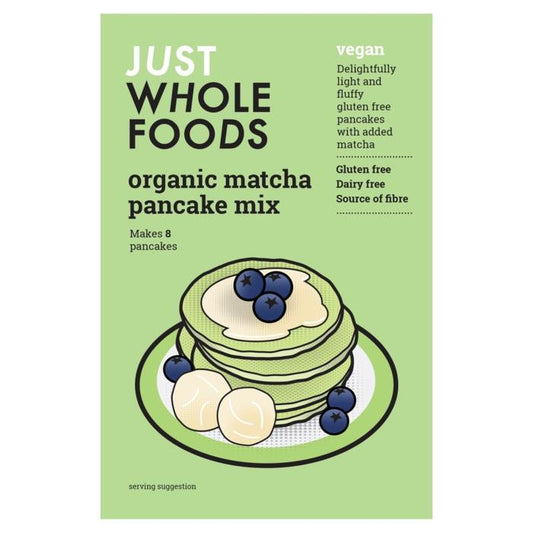 Just Wholefoods Matcha Pancake Mix 188g