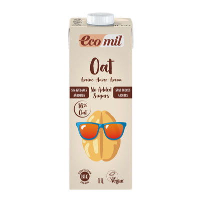 Ecomil Oat Drink - Calcium No Added Sugar 1Ltr (Pack of 6)
