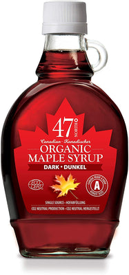 47 North Canadian Organic Grade A Dark Maple Syrup 250g (Pack of 12)