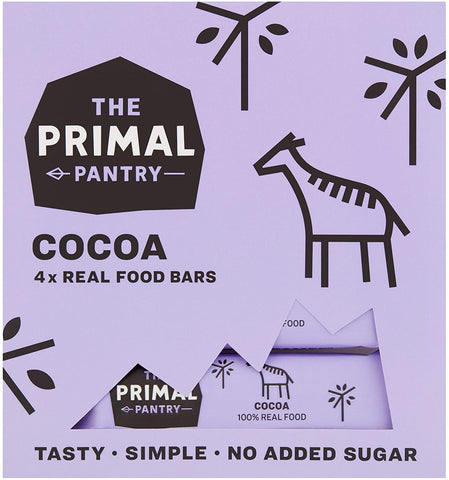 Primal Pantry Cocoa Real Food Bar Multipack (4 x 30g) (Pack of 12)