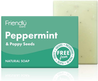 Friendly Soap,Peppermint & Poppyseed Soap 95g