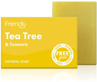 Friendly Soap,Tea Tree & Turmeric Soap 95g (Pack of 6)