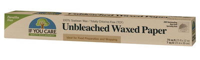 If You Care Unbleached Waxed Paper 75ft Single
