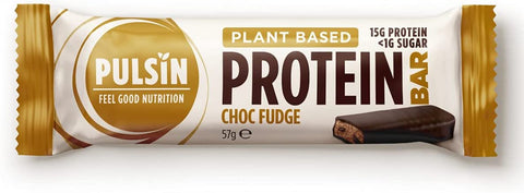 Pulsin Enrobed Protein Bar: Choc Fudge 57g (Pack of 12)