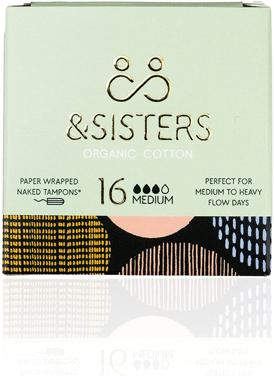 &Sisters Medium Naked Tampons 16s