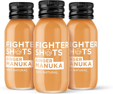 Fighter Shots Ginger & Manuka Shot 60ml (Pack of 12)