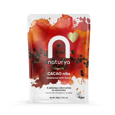 Naturya  Organic Yacon coated Cacao Nibs 300g