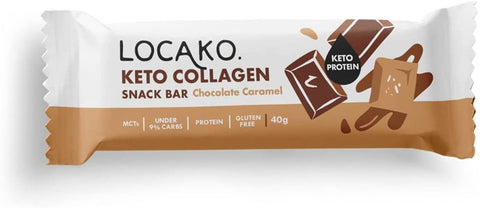 Locako Keto Collagen Snack Bar Choc Caramel 40g (Pack of 15)