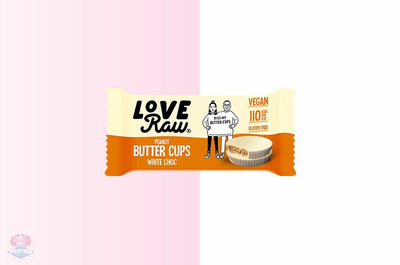Love Raw White Choc Peanut Vegan Butter Cup 34g (Pack of 18)