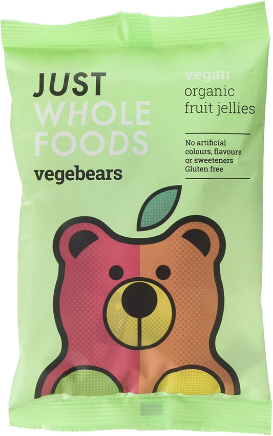 Just Wholefoods Vegebears 70g (Pack of 10)