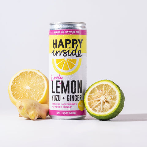 Happy Inside Lemon Yuzu & Ginger 250ml (Pack of 12)
