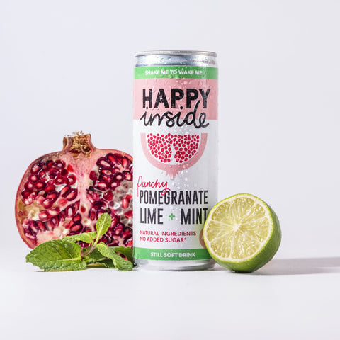Happy Inside Pomegranate Lime & Mint 250ml (Pack of 12)