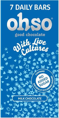 ohso No Added Sugar Milk Bar 85g (Pack of 20)