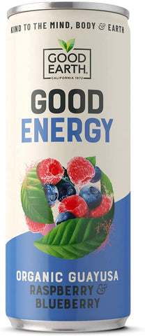 Good Earth,Good Energy Raspberry & Blueberry Energy Drink 250ml (Pack of 12)