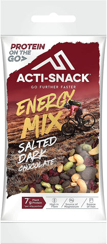 Act snack Salted Dark Chocolate Energy Mix 40g (Pack of 12)
