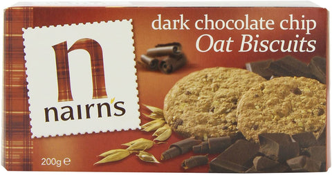 Nairns Dark Chocolate & Orange Oat Biscuits 200g (Pack of 8)