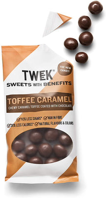 tweek sweets Chocolate Coated Toffee Caramel 65g (Pack of 20)