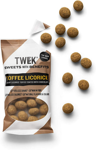 tweek sweets Chocolate Dusted Toffee Licorice 65g