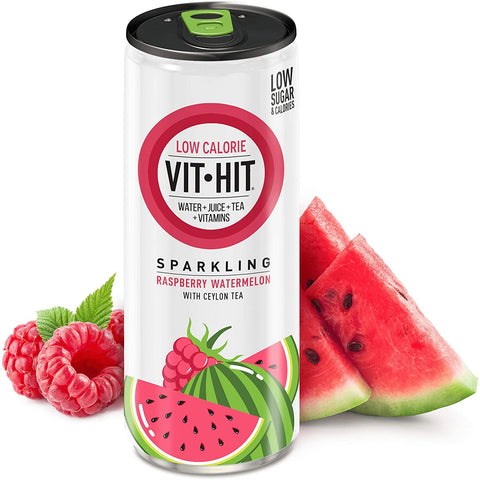 Vithit Sparkling Raspberry & Watermelon 330ml (Pack of 12)