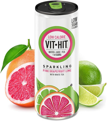 Vithit Sparkling Pink Grapefruit & Lime 330ml (Pack of 12)
