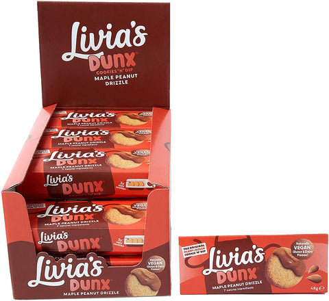 livias,Peanut Drizzle Dunx 48g (Pack of 12)